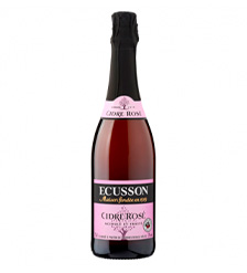 Cidre rosé Ecusson – Crêperie Les Deux Frères Bouteille de cidre rosé Ecusson, cidre pétillant rosé à la carte de la Crêperie Les Deux Frères aux Sablettes